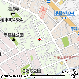 北海道札幌市手稲区手稲本町４条周辺の地図