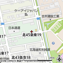 北海道札幌市東区北４５条東19丁目3周辺の地図