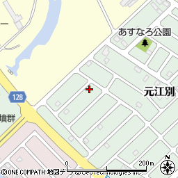 北海道江別市元江別860-25周辺の地図