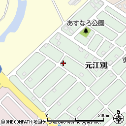北海道江別市元江別860-136周辺の地図