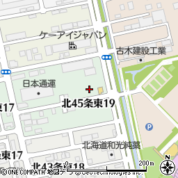 北海道札幌市東区北４５条東19丁目周辺の地図