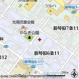 北海道札幌市北区新琴似６条11丁目6周辺の地図