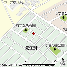 北海道江別市元江別849-108周辺の地図
