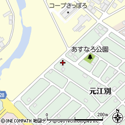 北海道江別市元江別849-45周辺の地図
