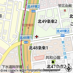 北海道中央バス札幌北営業所周辺の地図