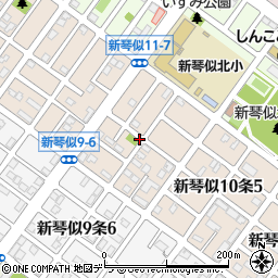 北海道札幌市北区新琴似１０条6丁目周辺の地図