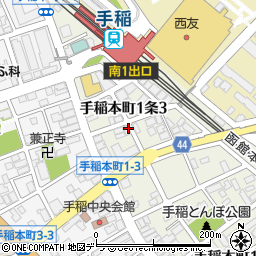 麺屋サスケ 手稲本店周辺の地図