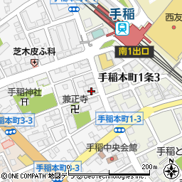 はんこ屋さん２１　手稲駅南口店周辺の地図