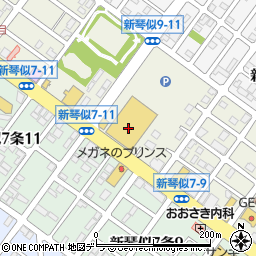 北海道銀行ラッキー新琴似四番通店 ＡＴＭ周辺の地図
