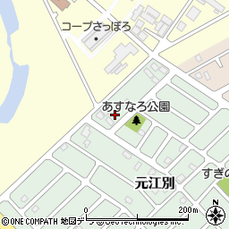 北海道江別市元江別849-25周辺の地図