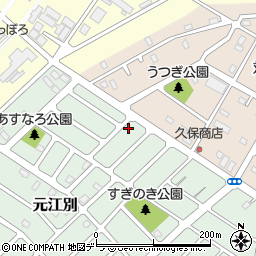 北海道江別市元江別849-89周辺の地図