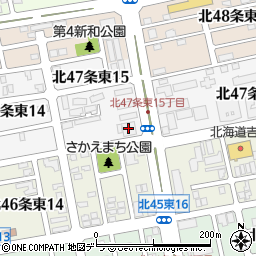 オフィス倉庫札幌周辺の地図