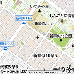 北海道札幌市北区新琴似１０条6丁目6周辺の地図