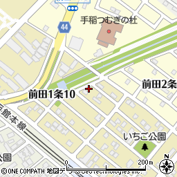 前田若草公園周辺の地図