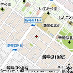 北海道札幌市北区新琴似１０条6丁目5周辺の地図