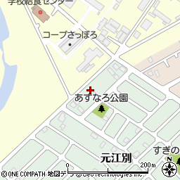 北海道江別市元江別849-18周辺の地図