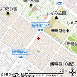 北海道札幌市北区新琴似１０条6丁目4周辺の地図