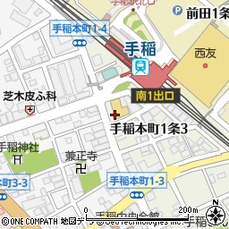 株式会社米の里　手稲店水車周辺の地図