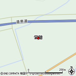 北海道浦幌町（十勝郡）栄穂周辺の地図
