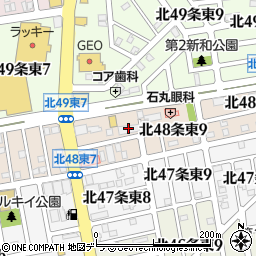 ペットショップボビー札幌本店周辺の地図