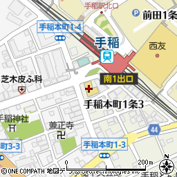 ローソン札幌手稲駅前店周辺の地図