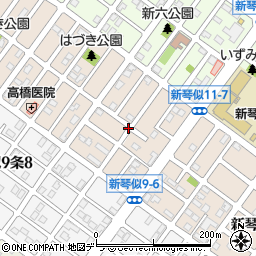 北海道札幌市北区新琴似１０条7丁目周辺の地図