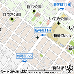 北海道札幌市北区新琴似１０条7丁目7周辺の地図