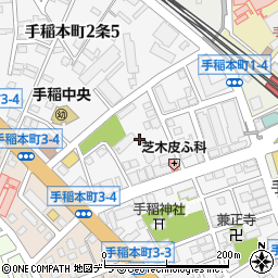 北海道札幌市手稲区手稲本町２条周辺の地図
