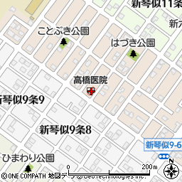 小児科高橋医院周辺の地図