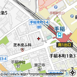 未来工房　手稲駅周辺の地図