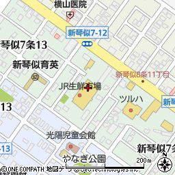 ジェイアール生鮮市場新琴似店周辺の地図