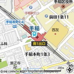手稲駅周辺の地図