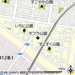 屯田ポプラ公園周辺の地図