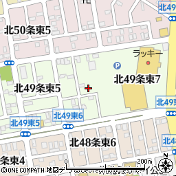 北海道札幌市東区北４９条東6丁目周辺の地図