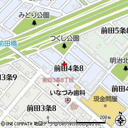 北海道札幌市手稲区前田４条8丁目周辺の地図