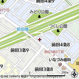 北海道札幌市手稲区前田４条8丁目2周辺の地図