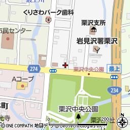北海道岩見沢市栗沢町東本町6周辺の地図