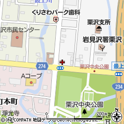 北海道岩見沢市栗沢町東本町3周辺の地図