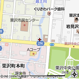 北海道岩見沢市栗沢町北本町115周辺の地図