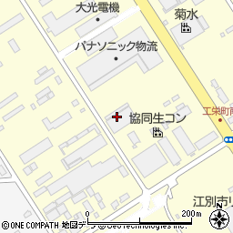 北海道トナミ運輸株式会社　江別物流センター周辺の地図