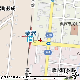 北海道岩見沢市栗沢町北本町1-1周辺の地図