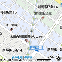 北海道札幌市北区新琴似６条14丁目周辺の地図