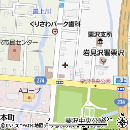 北海道岩見沢市栗沢町東本町7周辺の地図
