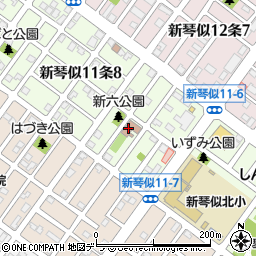 札幌市役所子ども未来局　子ども育成部新琴似児童会館周辺の地図