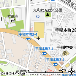 ローソン札幌手稲本町店周辺の地図