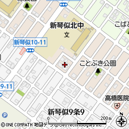 北海道札幌市北区新琴似１０条10丁目1周辺の地図