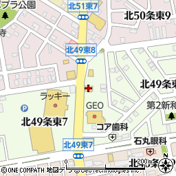 ガスト札幌栄町店周辺の地図