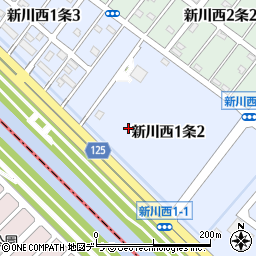 北海道札幌市北区新川西１条周辺の地図