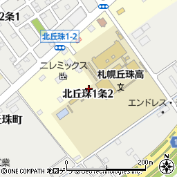 北海道札幌市東区北丘珠１条2丁目周辺の地図