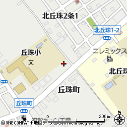 北海道札幌市東区丘珠町593-22周辺の地図